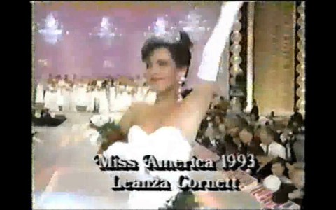 Miss America 1993- Crowning: Leanza Cornett, Miss Florida Miss America 1993- Crowning: Leanza Cornett, Miss Florida
