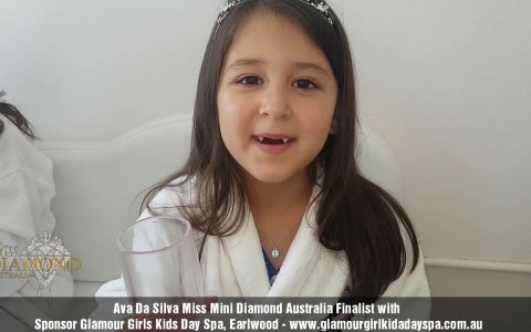 Ava Da Silva enjoys a pageant prep pamper day with her sponsor Glamour Girl Kids Day Spa Ava Da Silva enjoys a pageant prep pamper day with her sponsor Glamour Girl Kids Day Spa