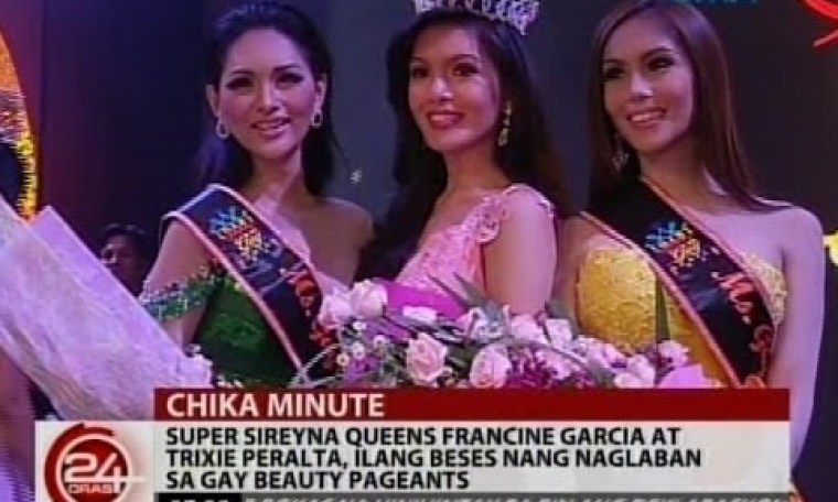 Francine Garcia at Trixie Peralta, ilang beses nang naglaban sa gay beauty pageants Francine Garcia at Trixie Peralta, ilang beses nang naglaban sa gay beauty pageants