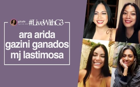 #LivewithG3 Ara Arida, Gazini Ganados, and MJ Lastimosa – April 26, 2021 #LivewithG3 Ara Arida, Gazini Ganados, and MJ Lastimosa – April 26, 2021
