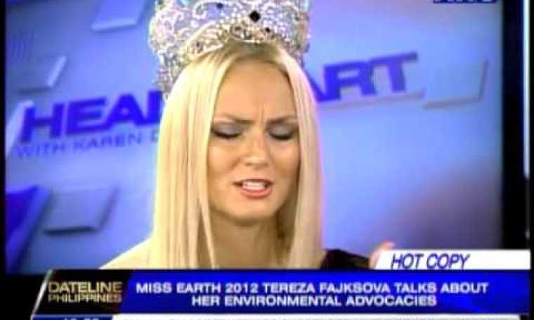 Miss Earth 2012 talks about environmental advocacies Miss Earth 2012 talks about environmental advocacies