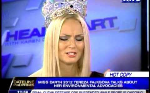 Miss Earth 2012 talks about environmental advocacies Miss Earth 2012 talks about environmental advocacies