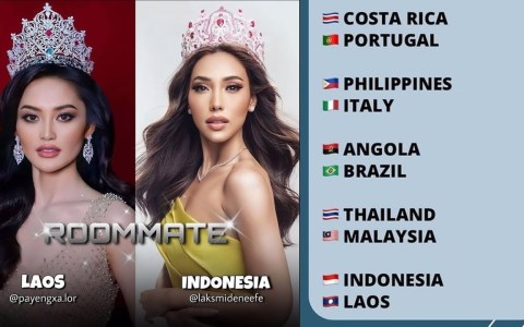 INDONESIA dgn LAOS..Berikut Daftar Roomates Miss Universe 2022 by dpidamu INDONESIA dgn LAOS..Berikut Daftar Roomates Miss Universe 2022 by dpidamu