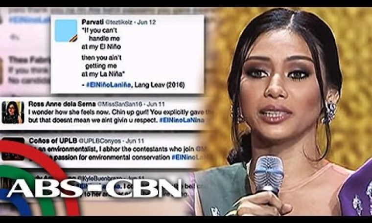 Bandila: Miss Earth candidate's La Niña remark goes viral Bandila: Miss Earth candidate's La Niña remark goes viral