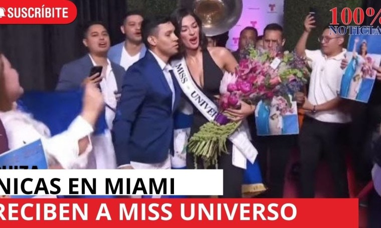 Nicaragüenses en Miami reciben a Sheynnis Palacio Miss Universo en grabación con Telemundo Nicaragüenses en Miami reciben a Sheynnis Palacio Miss Universo en grabación con Telemundo