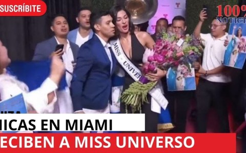 Nicaragüenses en Miami reciben a Sheynnis Palacio Miss Universo en grabación con Telemundo Nicaragüenses en Miami reciben a Sheynnis Palacio Miss Universo en grabación con Telemundo