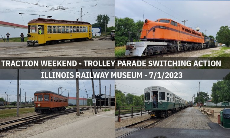 Epic Trolley Parade Switching – Traction Weekend 2023 At Illinois Railway Museum – 7/1/2023 Epic Trolley Parade Switching – Traction Weekend 2023 At Illinois Railway Museum – 7/1/2023