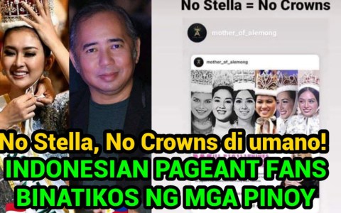 NO STELLA, NO CROWNS! INDONESIAN PAGEANT FANS BINATIKOS NG MGA PINOY NO STELLA, NO CROWNS! INDONESIAN PAGEANT FANS BINATIKOS NG MGA PINOY