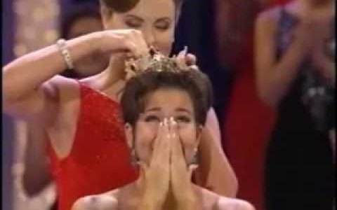 Crowning of Miss America 2000 Heather Renee French Crowning of Miss America 2000 Heather Renee French