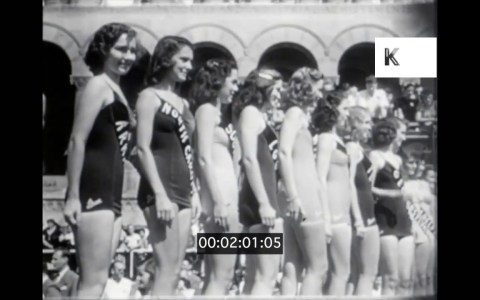 1940s, 1950s USA, Miss America Beauty Queen Pageant and Parade, Atlantic City, 16mm 1940s, 1950s USA, Miss America Beauty Queen Pageant and Parade, Atlantic City, 16mm