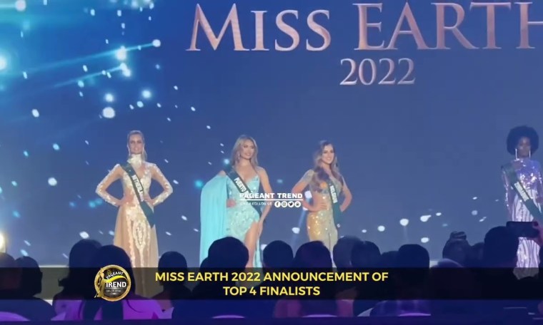 MISS EARTH 2022 ANNOUNCEMENT OF TOP 4 FINALISTS MISS EARTH 2022 ANNOUNCEMENT OF TOP 4 FINALISTS