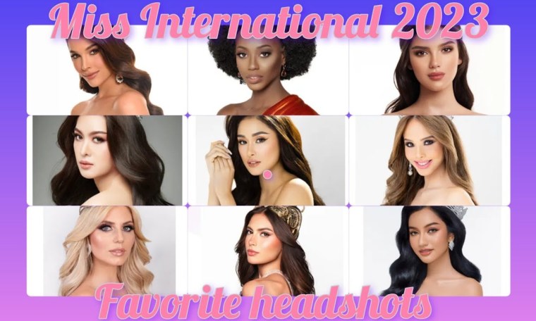 Miss International 2023 favorite headshots Miss International 2023 favorite headshots