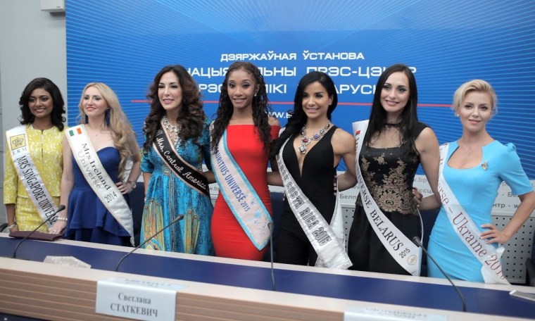 Beauty pageant Mrs UNIVERSE 2015 press conference. 55 most beautiful women of the world Beauty pageant Mrs UNIVERSE 2015 press conference. 55 most beautiful women of the world