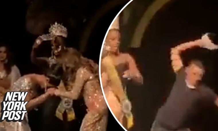 Enraged husband smashes beauty pageant winner’s crown — after wife places second | New York Post Enraged husband smashes beauty pageant winner’s crown — after wife places second | New York Post