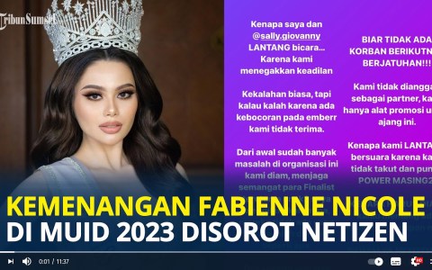 KONTROVERSI Pemilihan Miss Universe Indonesia 2023, Kemenangan Fabienne Nicole Disorot Netizen KONTROVERSI Pemilihan Miss Universe Indonesia 2023, Kemenangan Fabienne Nicole Disorot Netizen