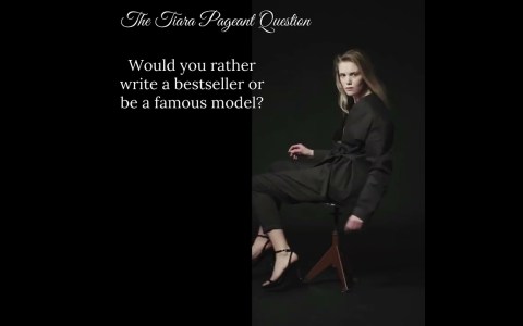 The Tiara Pageant Question Would you rather write a bestseller or be a famous model? #missindia The Tiara Pageant Question Would you rather write a bestseller or be a famous model? #missindia