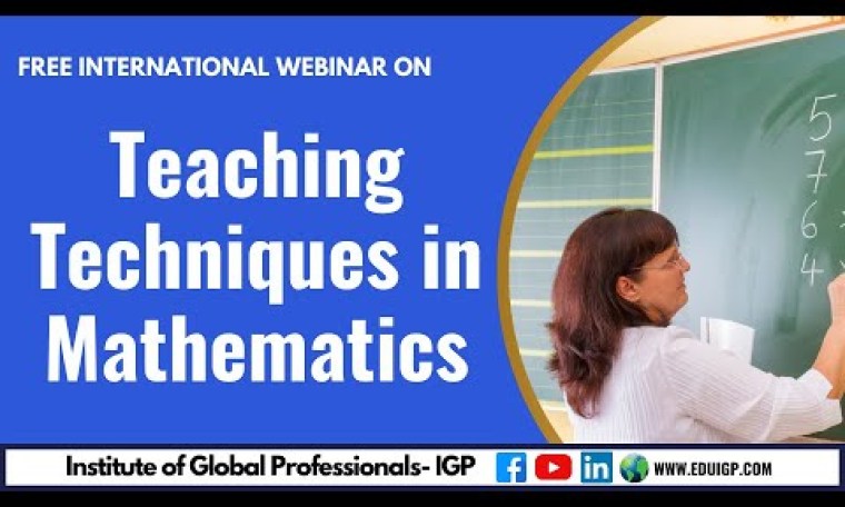 Teaching Techniques in Mathematics Teaching Techniques in Mathematics