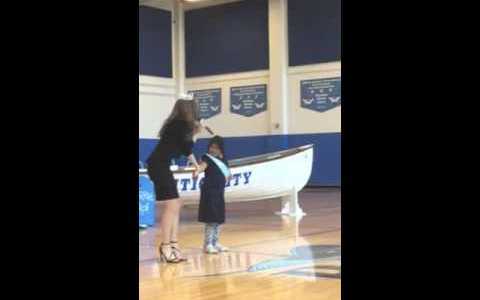 Betty Cantrell, Miss America 2016, performs “Let It Go” at an Atlantic City school Betty Cantrell, Miss America 2016, performs “Let It Go” at an Atlantic City school