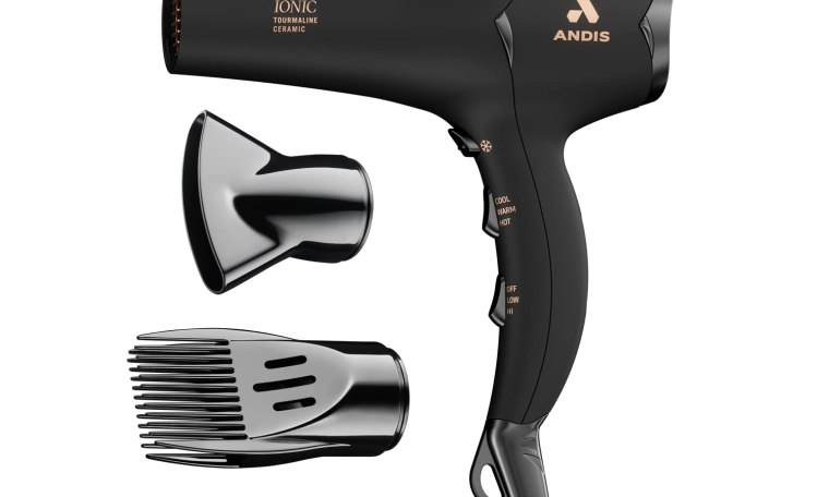 Andis 80750 1875-Watt Tourmaline Ceramic Ionic Salon Hair Dryer with Diffuser, Fast Dry Low Noise Blow Dryer, Travel Hairdryer for Normal & Curly Hair, Soft Grip, Black Andis 80750 1875-Watt Tourmaline Ceramic Ionic Salon Hair Dryer with Diffuser, Fast Dry Low Noise Blow Dryer, Travel Hairdryer for Normal & Curly Hair, Soft Grip, Black