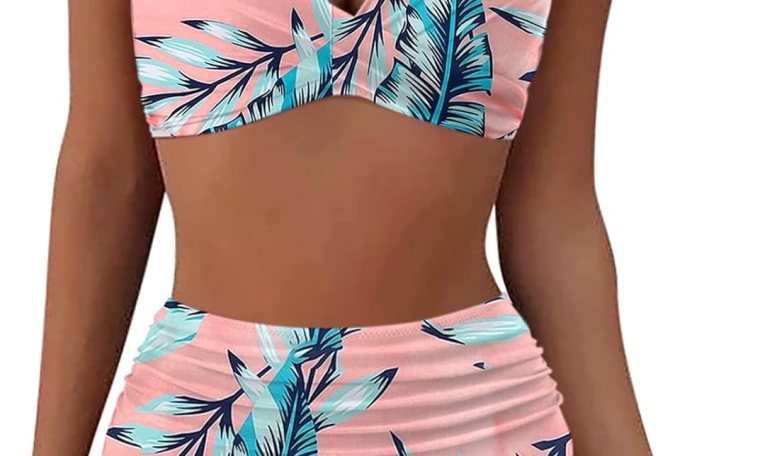 Women High Waisted Bikini Sexy Push Up Two Piece Swimsuits Vintage Swimsuit Two Piece Retro Ruched High Waist Women High Waisted Bikini Sexy Push Up Two Piece Swimsuits Vintage Swimsuit Two Piece Retro Ruched High Waist