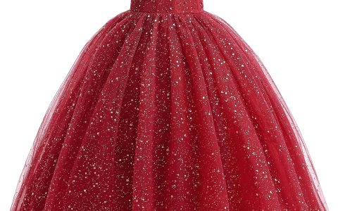 Glamulice Princess Sparkle Tulle Dress Flower Girls Sequin Dresses Cold Shoulder Long A Line Wedding Party Ball Gown Glamulice Princess Sparkle Tulle Dress Flower Girls Sequin Dresses Cold Shoulder Long A Line Wedding Party Ball Gown