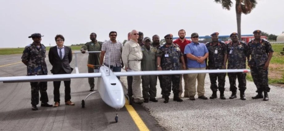 Nigerian military, Briech unveil 1st indigenous attack drones, bombs Nigerian military, Briech unveil 1st indigenous attack drones, bombs