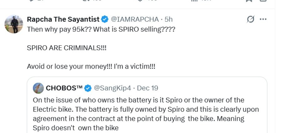 Beyond the Battery: How Spiro’s Ownership Model in Kenya Exposes Deeper Fault Lines in Africa’s E-Mobility Transition Beyond the Battery: How Spiro’s Ownership Model in Kenya Exposes Deeper Fault Lines in Africa’s E-Mobility Transition