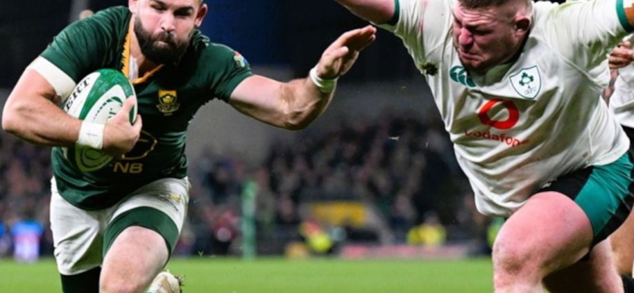 Springboks Break Irish Hoodoo in Chaotic Dublin Test Marred by Cards Springboks Break Irish Hoodoo in Chaotic Dublin Test Marred by Cards