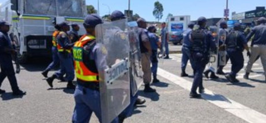 Protesters arrested at Dudula march near G20 Summit Protesters arrested at Dudula march near G20 Summit