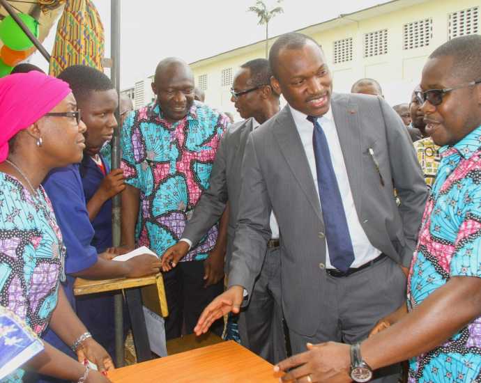 Photo credit: abidjanpress.com Minister Mamadou Touré Inspires Youth of Djékanou and Toumodi with Call for Responsibility and Commitment