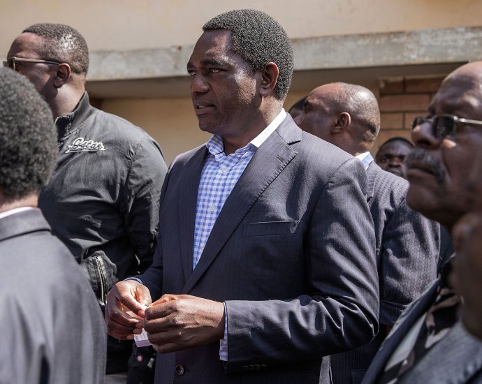 Photo credit: www.bloomberg.com Zambian President Hichilema Accused of Losing State Control by Kabimba