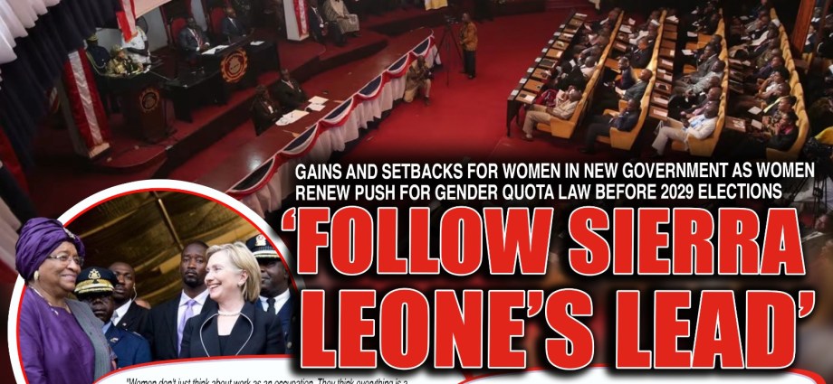 Liberia’s Gender Quota Push: Progress in Cabinet but Legislative Hurdles Remain Ahead of 2029 Elections Liberia’s Gender Quota Push: Progress in Cabinet but Legislative Hurdles Remain Ahead of 2029 Elections