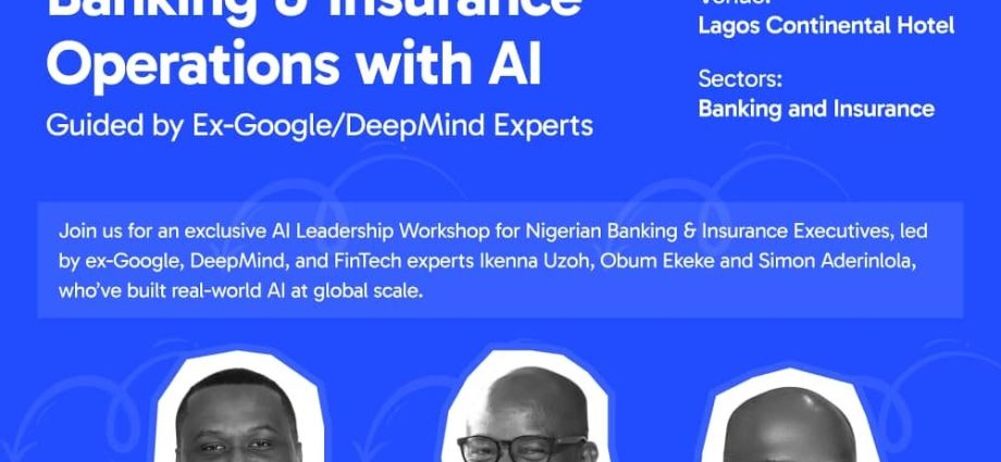 Nigeria’s Top Banking and Insurance Leaders to Gain AI Mastery at Exclusive MasteryHive Workshop Nigeria’s Top Banking and Insurance Leaders to Gain AI Mastery at Exclusive MasteryHive Workshop