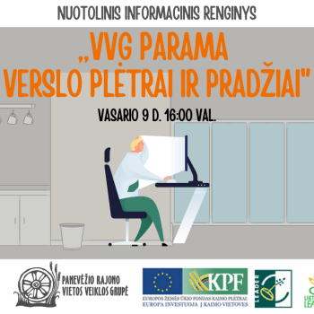 Kviečiame į nuotolinį informacinį renginį „Parama verslo plėtrai ir pradžiai“ Kviečiame į nuotolinį informacinį renginį „Parama verslo plėtrai ir pradžiai“