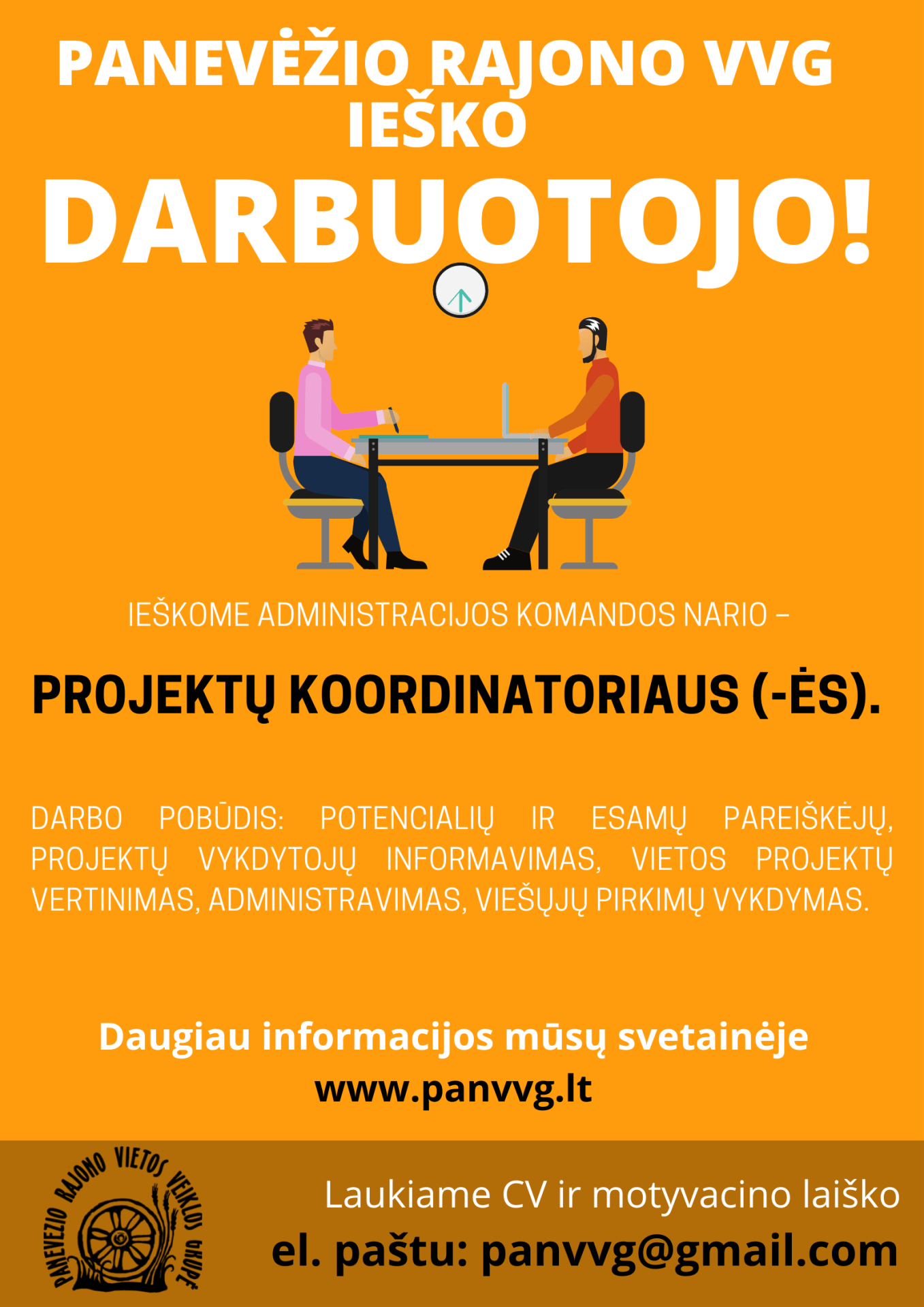 Ieškome naujo administracijos komandos nario Ieškome naujo administracijos komandos nario