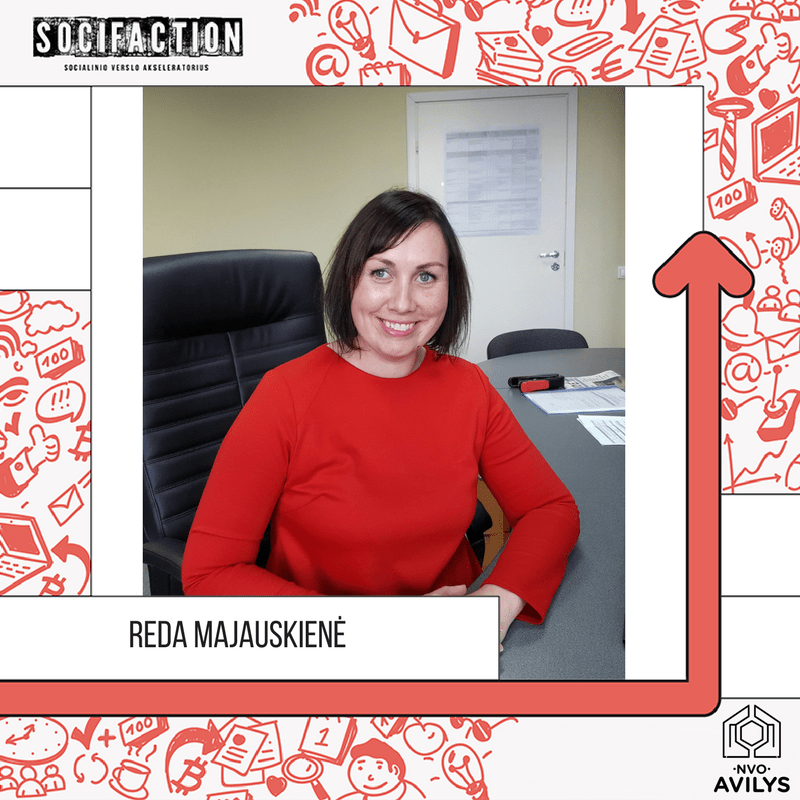 Reda – socialinio verslo skatinimo programos SOCIFACTION dalyvė Reda – socialinio verslo skatinimo programos SOCIFACTION dalyvė