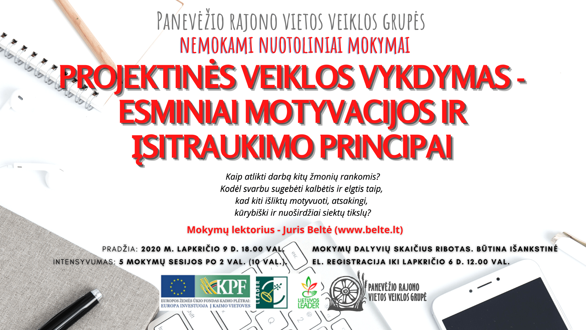 Kviečiame į nuotolinius mokymus Kviečiame į nuotolinius mokymus