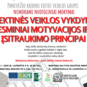 Kviečiame į nuotolinius mokymus Kviečiame į nuotolinius mokymus
