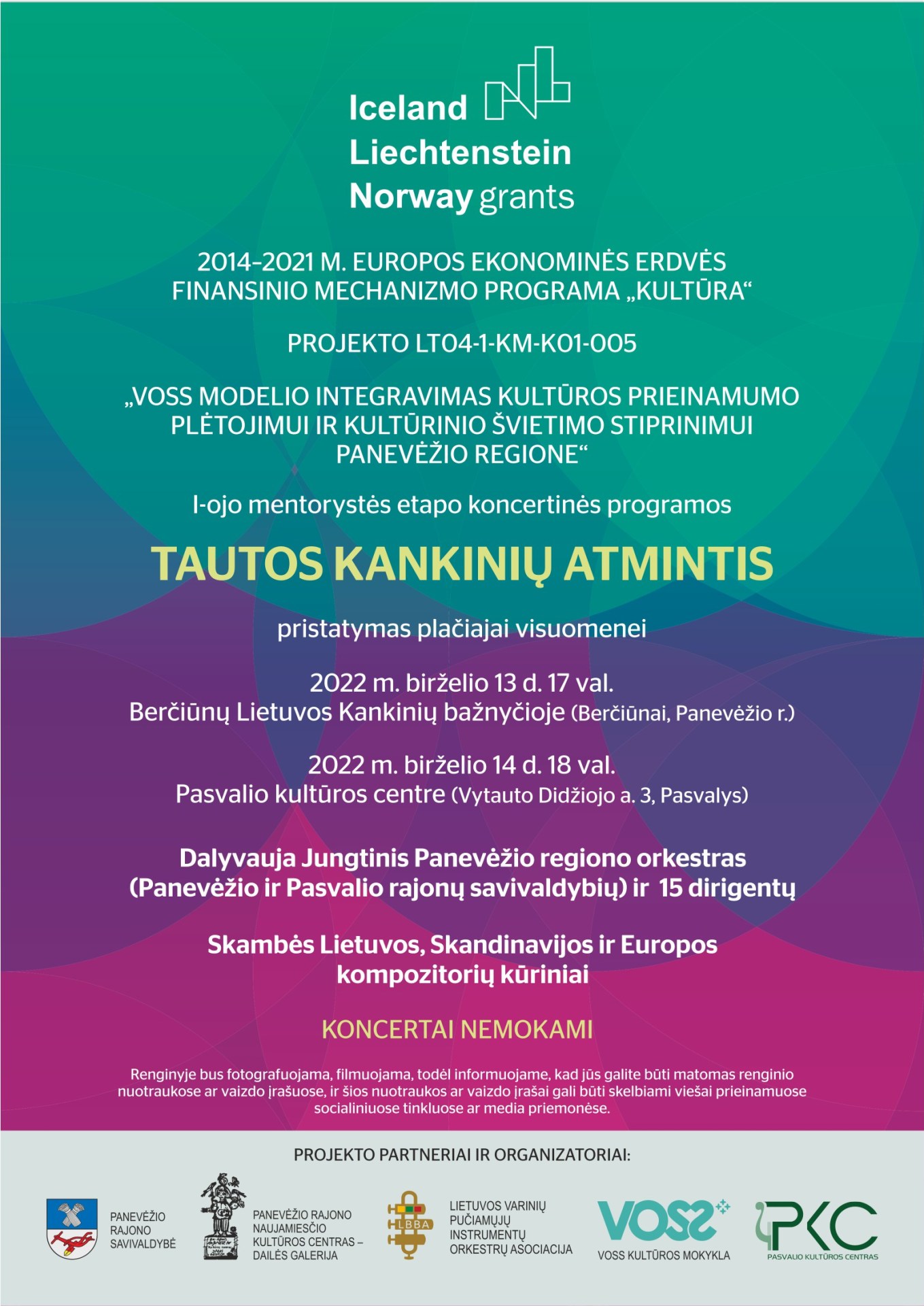 Gedulo ir vilties dienos koncertai „Tautos kankinių atmintis“ Panevėžio regione Gedulo ir vilties dienos koncertai „Tautos kankinių atmintis“ Panevėžio regione