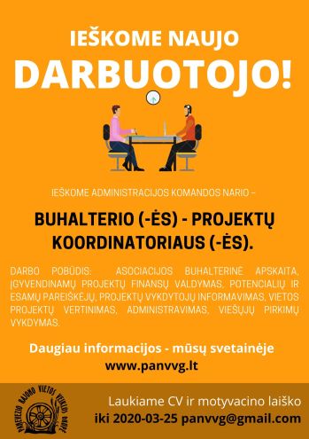 Ieškome naujo administracijos komandos nario Ieškome naujo administracijos komandos nario