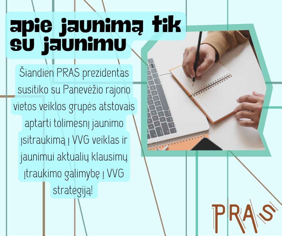 Susitikimas su Panevėžio rajono jaunimo organizacijų sąjunga Susitikimas su Panevėžio rajono jaunimo organizacijų sąjunga