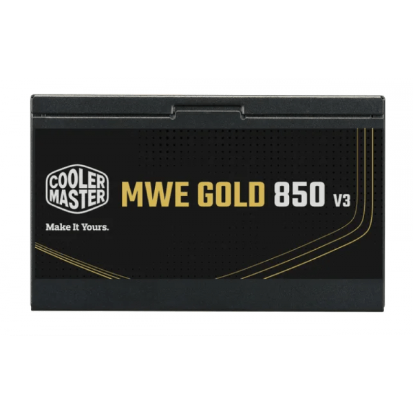 FUENTE COOLER MASTER MWE GOLD 850W V3 NM FR (No Modular) FUENTE COOLER MASTER MWE GOLD 850W V3 NM FR (No Modular)