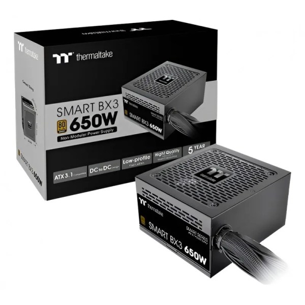FUENTE GAMER THERMALTAKE SMART BX3 650W 80 PLUS BRONZE FUENTE GAMER THERMALTAKE SMART BX3 650W 80 PLUS BRONZE
