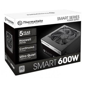 FUENTE THERMALTAKE SMART 600W 80 PLUS WHITE FUENTE THERMALTAKE SMART 600W 80 PLUS WHITE