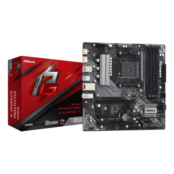 MOTHER ASROCK (AM4) B550M PHANTOM GAMING 4 MOTHER ASROCK (AM4) B550M PHANTOM GAMING 4