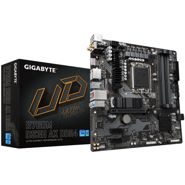 MOTHER GIGABYTE (LGA1700) B760M DS3H AX DDR4 MOTHER GIGABYTE (LGA1700) B760M DS3H AX DDR4