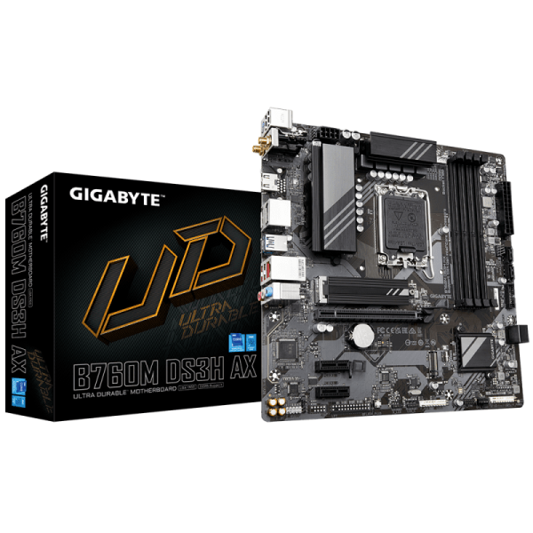 MOTHER GIGABYTE (LGA1700) B760M DS3H AX MOTHER GIGABYTE (LGA1700) B760M DS3H AX