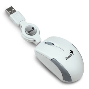 MOUSE GENIUS MICRO TRAV RETRAC WHITE MOUSE GENIUS MICRO TRAV RETRAC WHITE