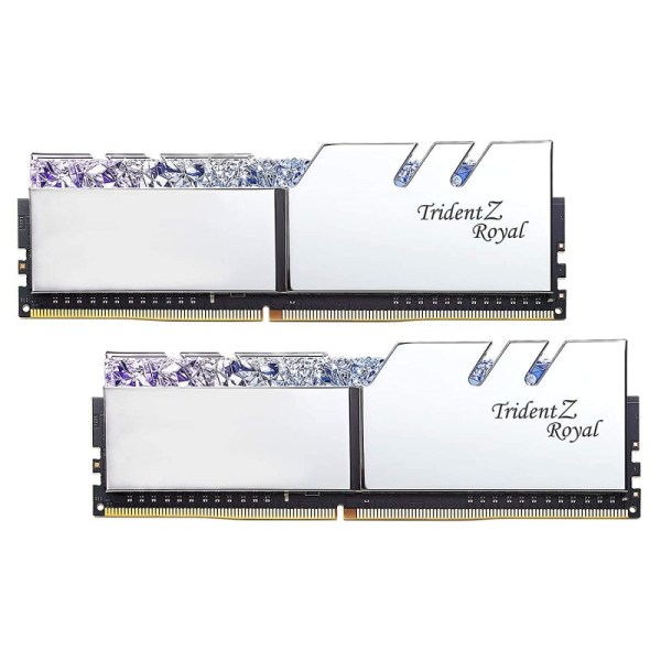 MEMORIA GSKILL TRIDENT Z ROYAL DDR4 16 GB 3600 RGB SILVER 2X8 1.35 MEMORIA GSKILL TRIDENT Z ROYAL DDR4 16 GB 3600 RGB SILVER 2X8 1.35