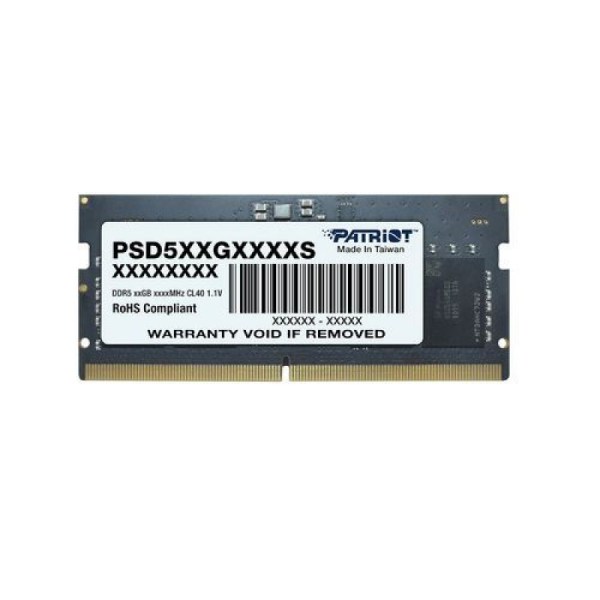 MEMORIA PATRIOT SIGNATURE LINE SODIMM DDR5 16GB 4800MT/S PS001642 MEMORIA PATRIOT SIGNATURE LINE SODIMM DDR5 16GB 4800MT/S PS001642